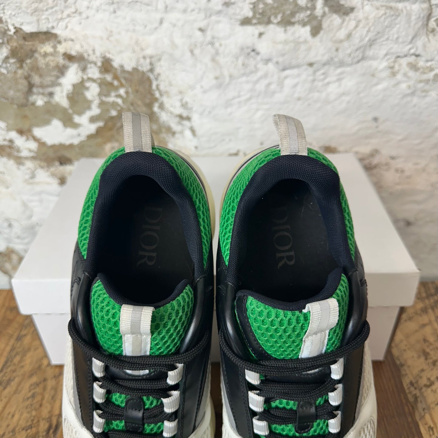Dior B22 Green White Black Sneaker Sz 12 (45) No Box