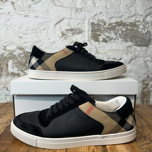 Burberry Tan Plaid Black Stevie Sneaker Sz 11 (44)