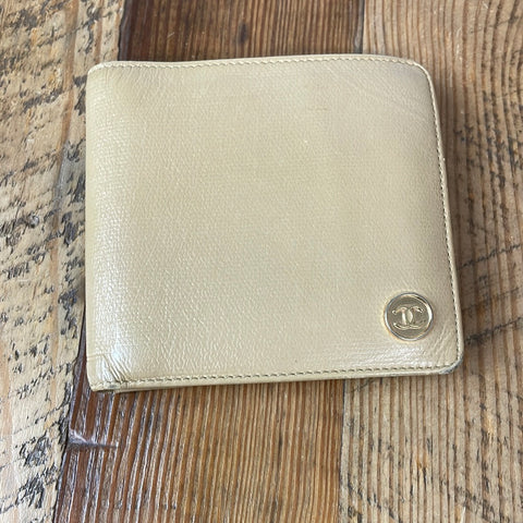 Chanel Ivory Bifold Wallet