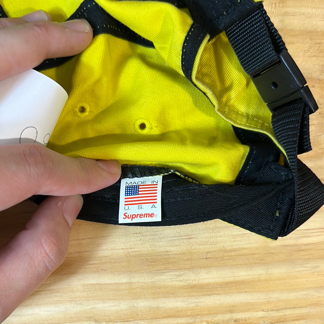 Supreme Washed Chino Twill Camp Cap Yellow Hat