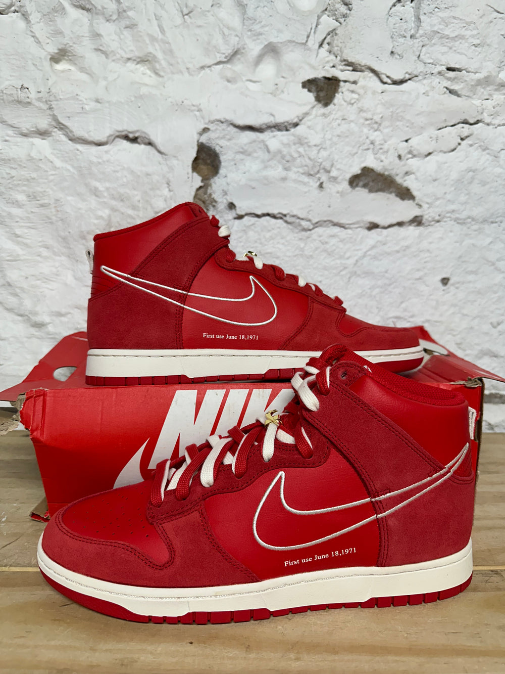 Nike Dunk High First Use Red Sz 12 DS