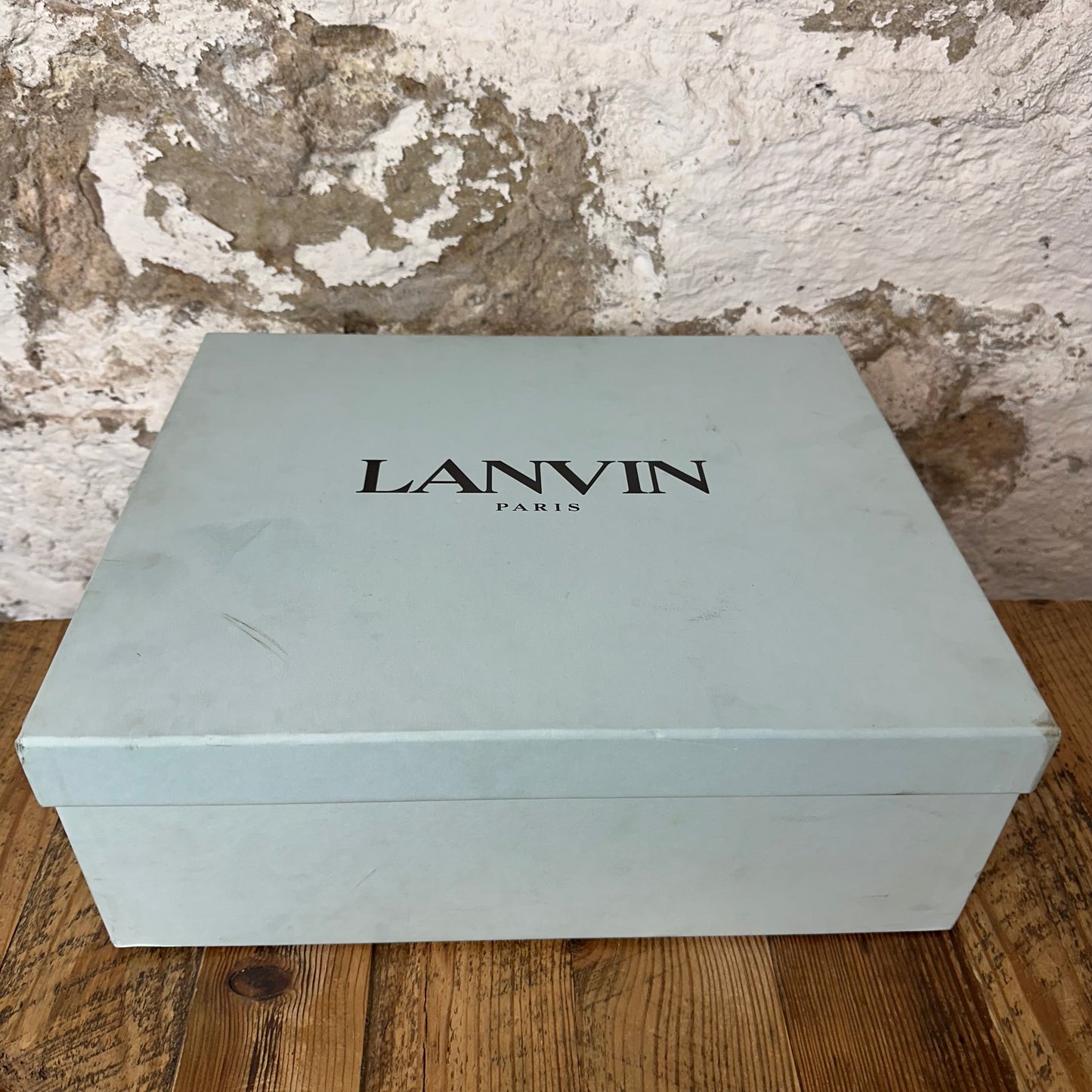 Lanvin Curb Blue Lace Grey Sneaker Sz 4.5 (36)