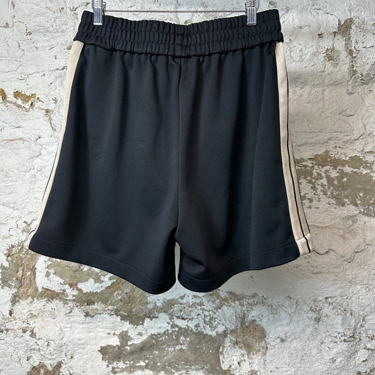 Palm Angels Beige Black Track Shorts Sz L