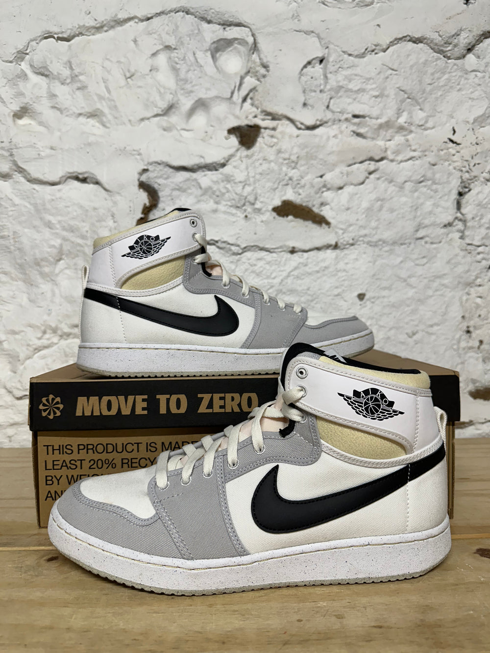 Air Jordan 1 AJKO White Black Grey Fog Sz 11