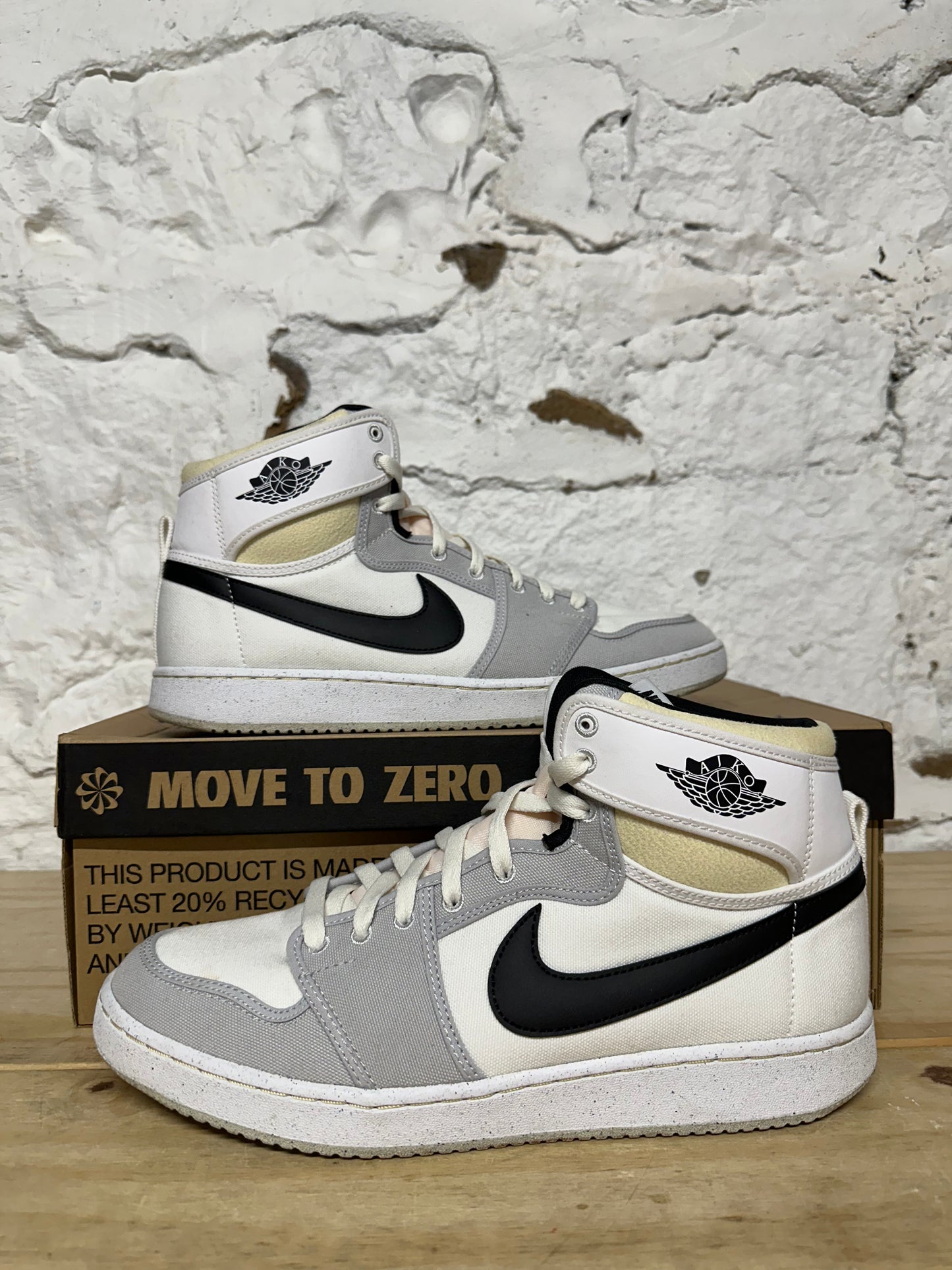 Air Jordan 1 AJKO White Black Grey Fog Sz 11