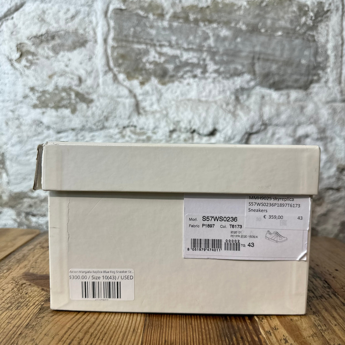 Maison Margiela Replica Blue Fog Sneaker Sz 10 (43)