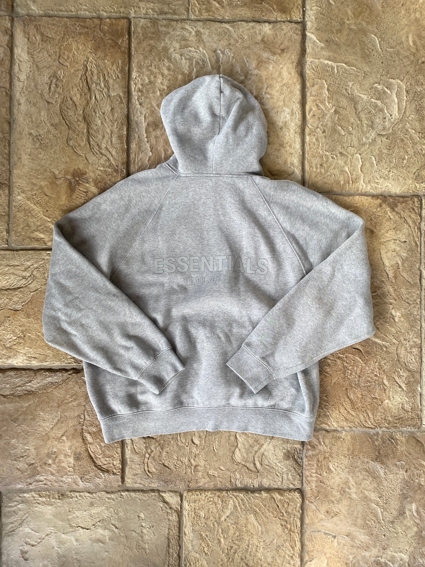 Fear of God Essentials Light Heather Grey Hoodie Sz M