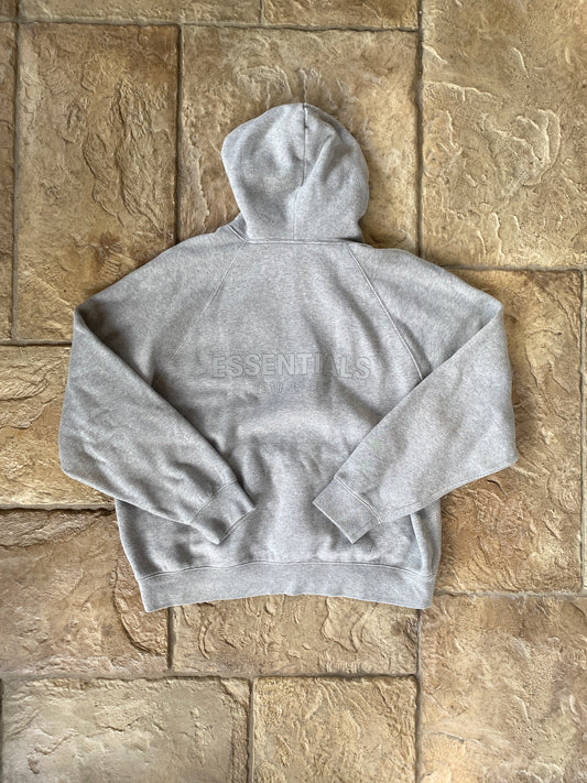 Fear of God Essentials Light Heather Grey Hoodie Sz M