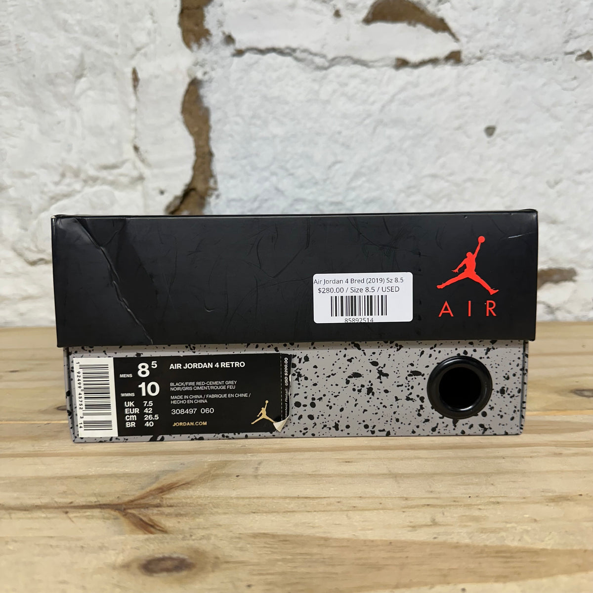 Air Jordan 4 Bred (2019) Sz 8.5
