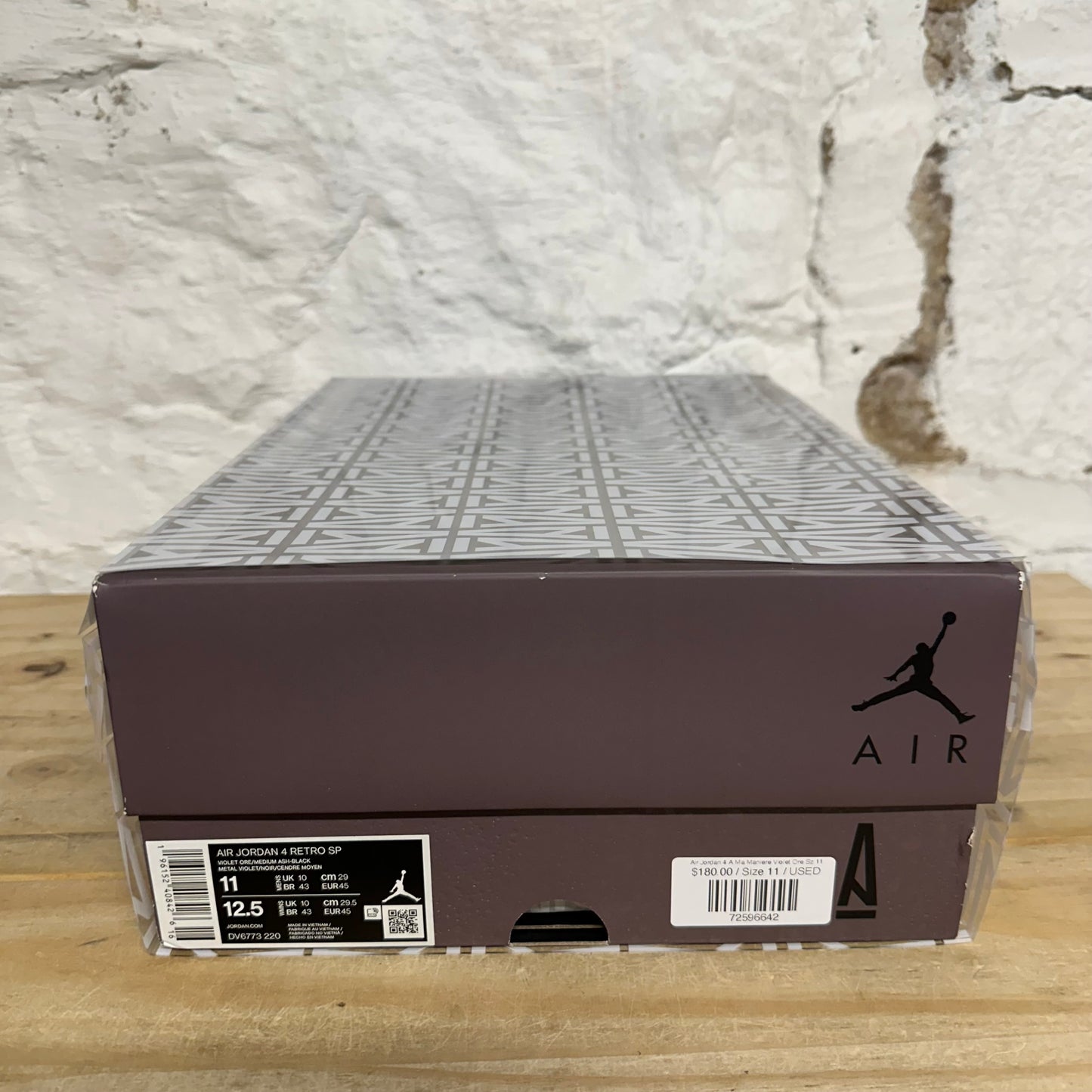 Air Jordan 4 A Ma Maniere Violet Ore Sz 11