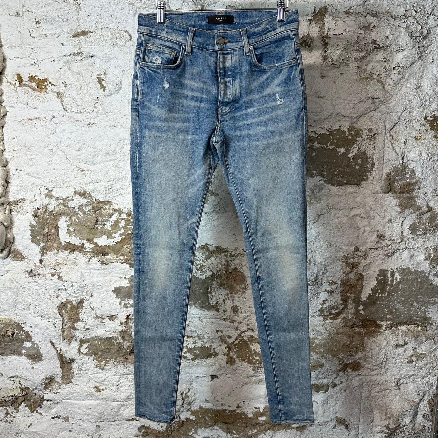 Amiri Plain Blue Denim Jeans Sz 29