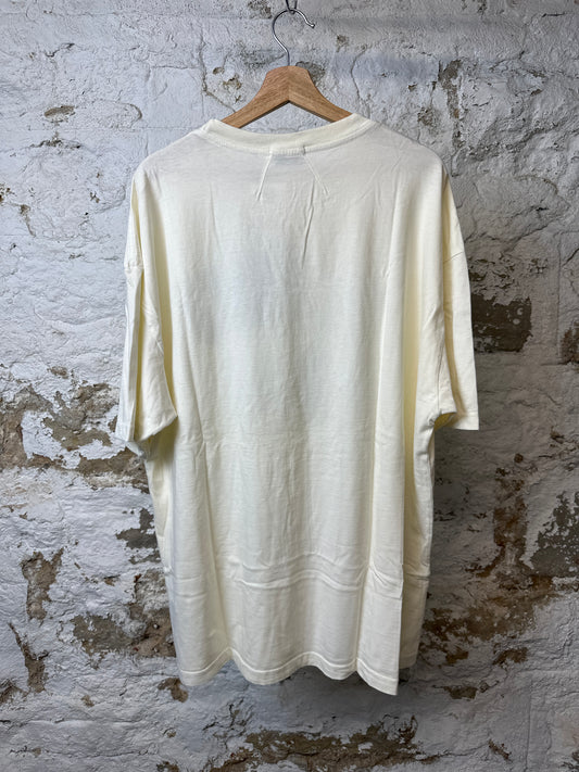 Rhude Vintage Green Paisley Spellout T-shirt Cream Sz XXL