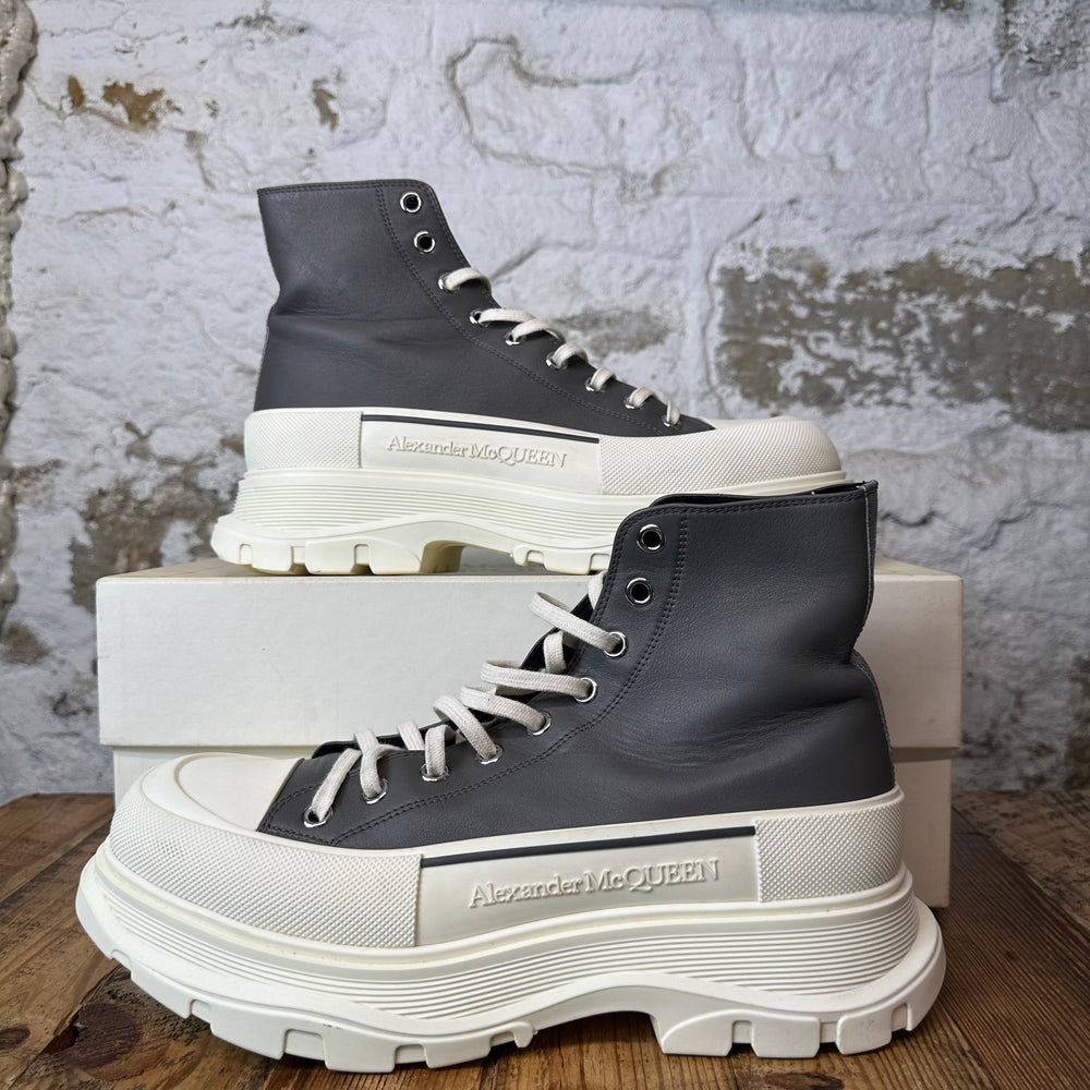 Alexander Mcqueen Grey White Tread Boot Sz 12 (45)