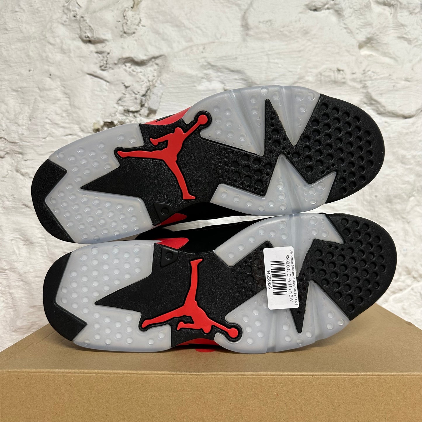 Air Jordan 6 Infrared Salesman Sz 11 DS