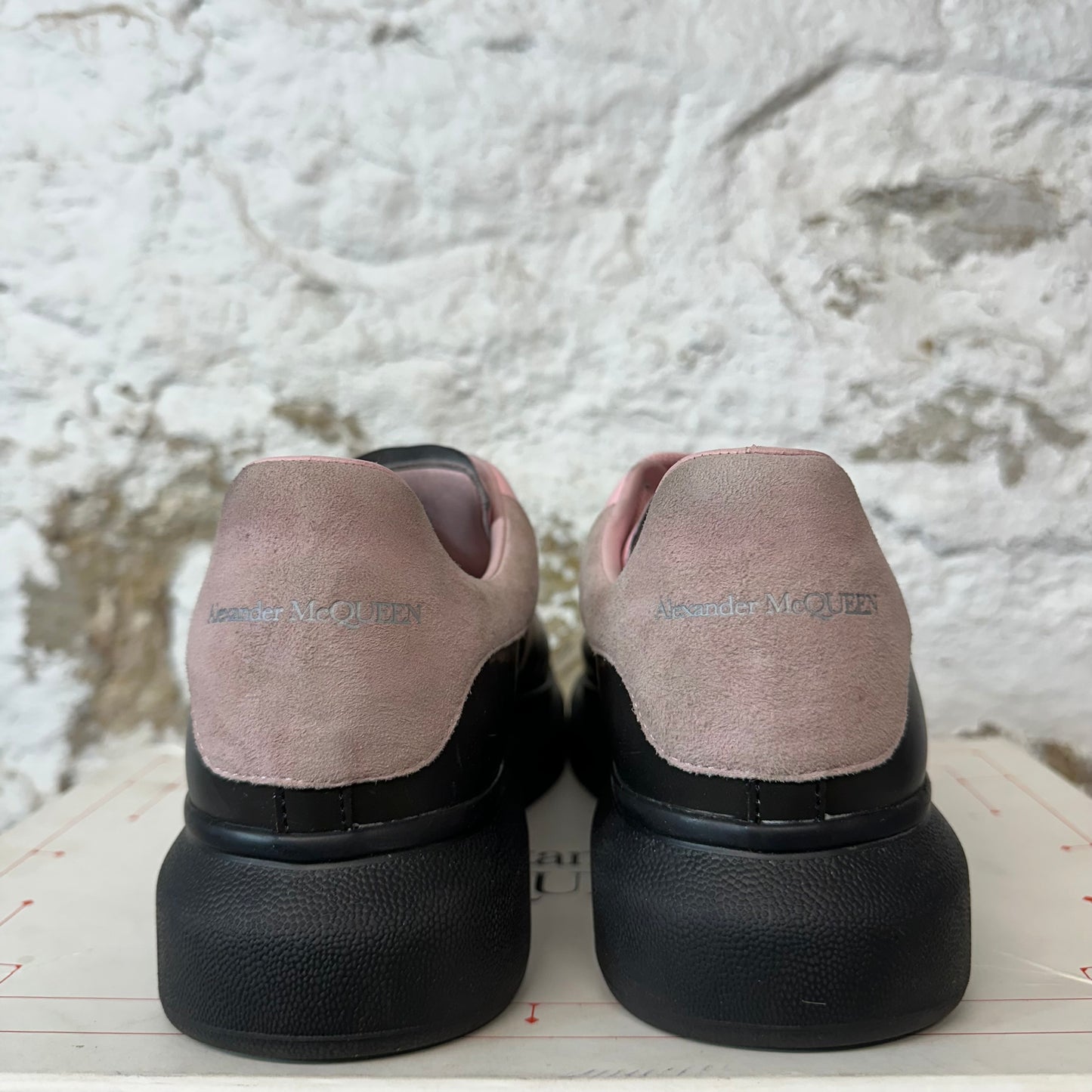 Alexander Mcqueen Pink Dip Dyed Black Sneaker Sz 9 (42)