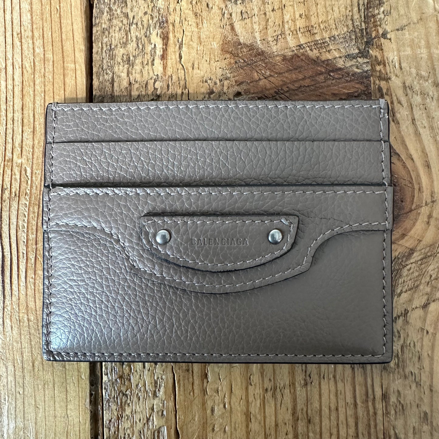 Balenciaga Neo Classic Brown Card Holder