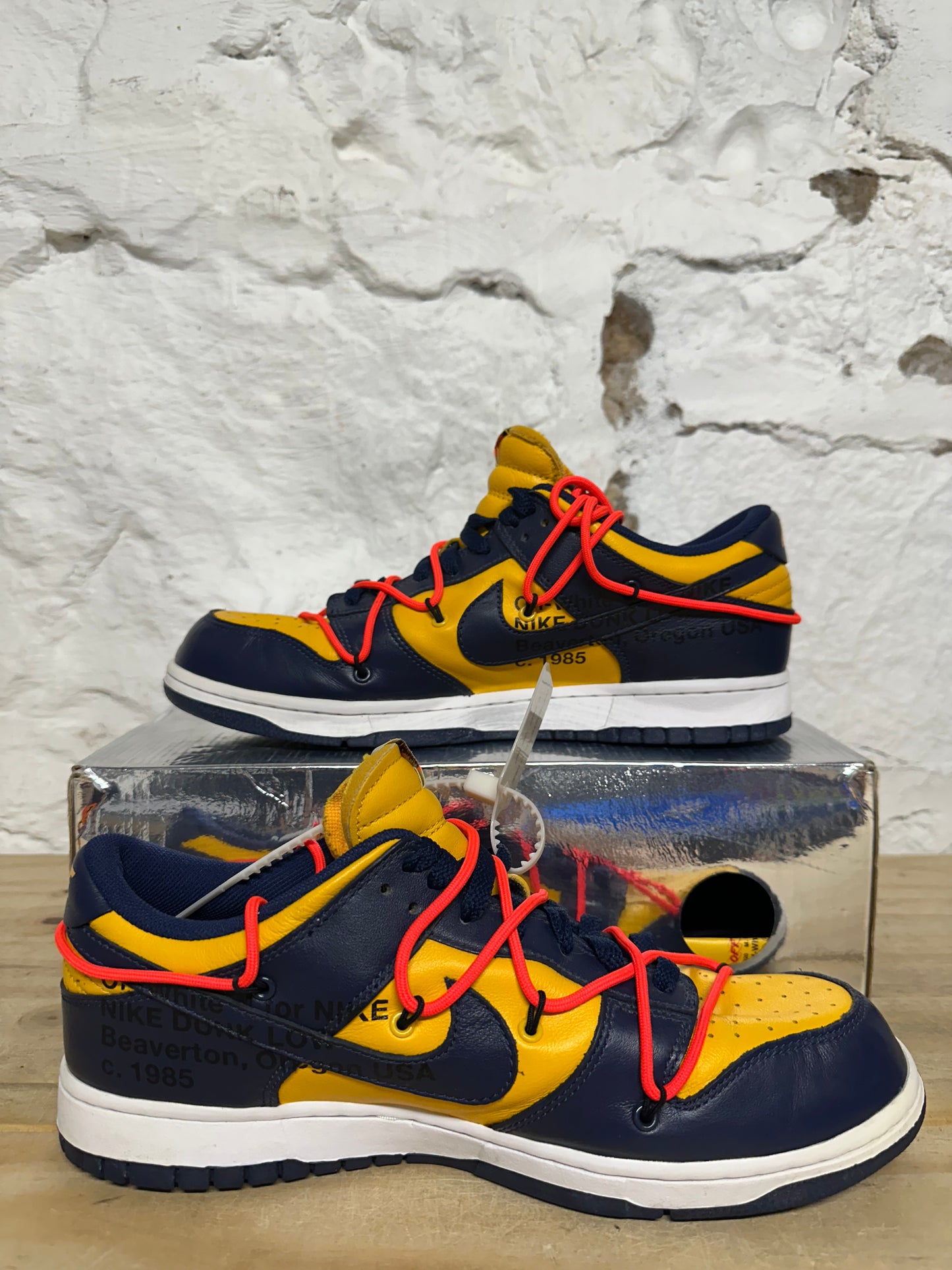 Nike Dunk Low Off-White University Gold Sz 10.5