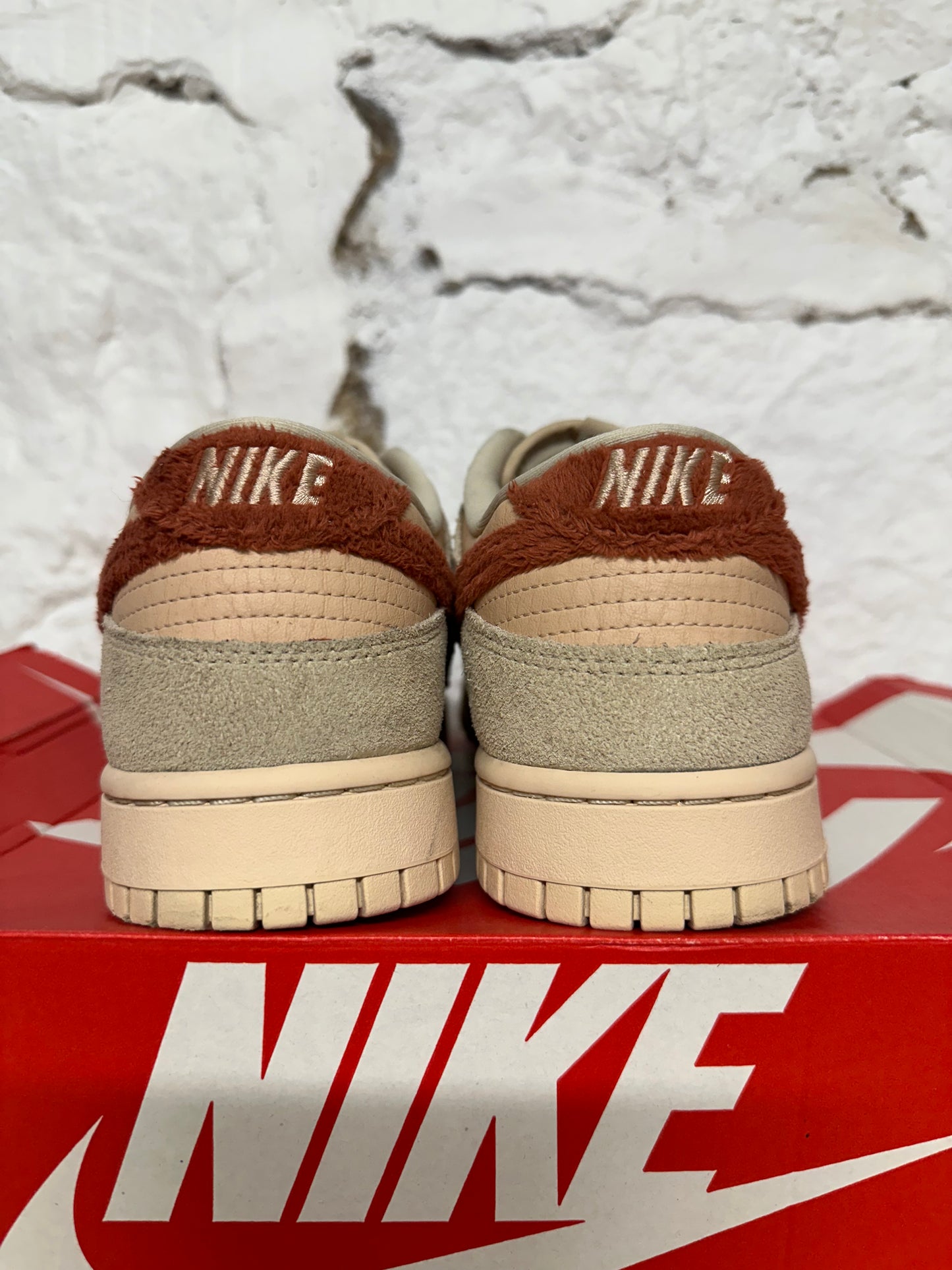 Nike Dunk Low Terry Swoosh Sz 9.5 (11W)