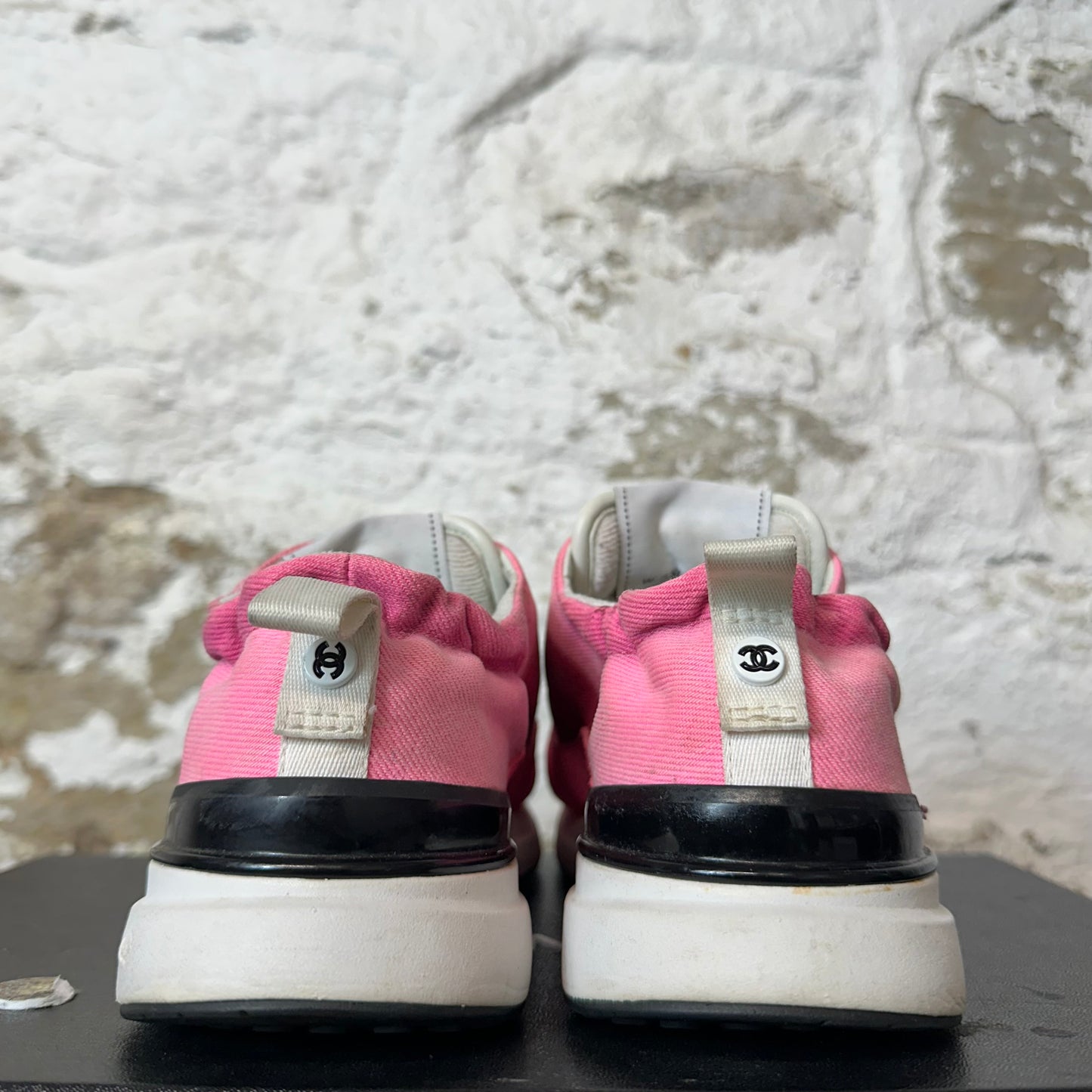 Chanel Gradient Pink Trainer Sneaker Sz 5.5 (37.5)