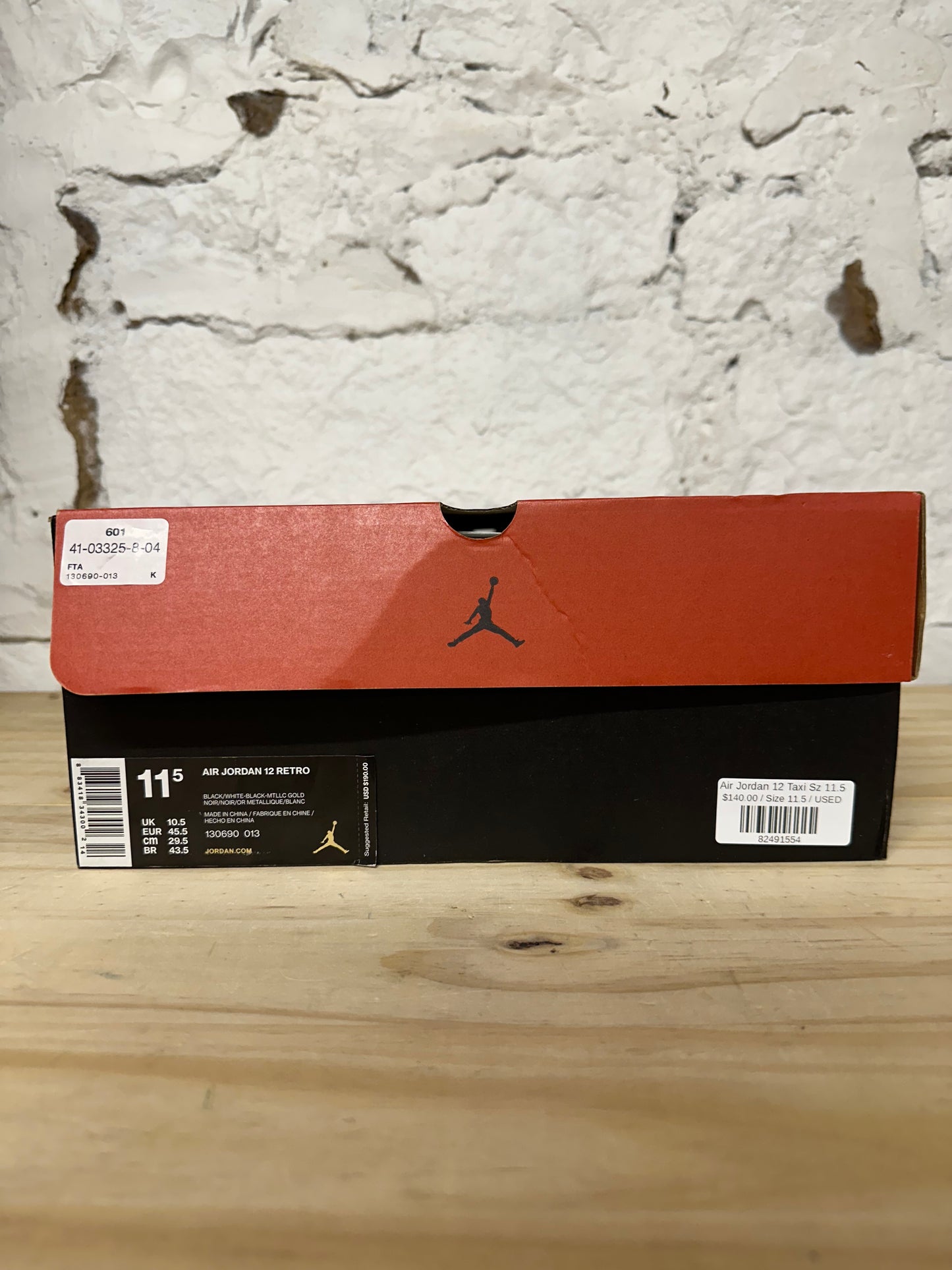 Air Jordan 12 Taxi Sz 11.5