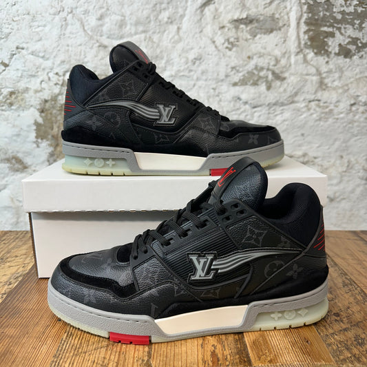 Louis Vuitton Monogram Eclipse Trainer Sz 9 (7.5LV) No Box