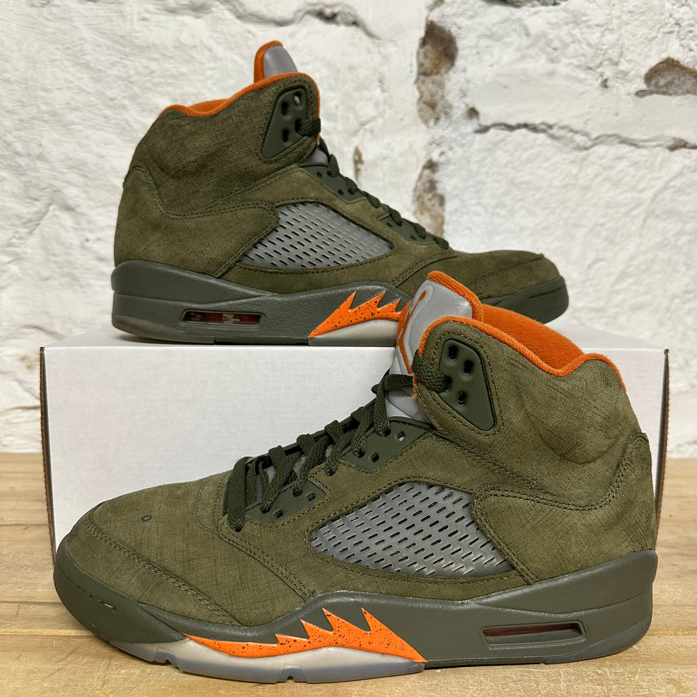 Air Jordan 5 Olive Sz 9