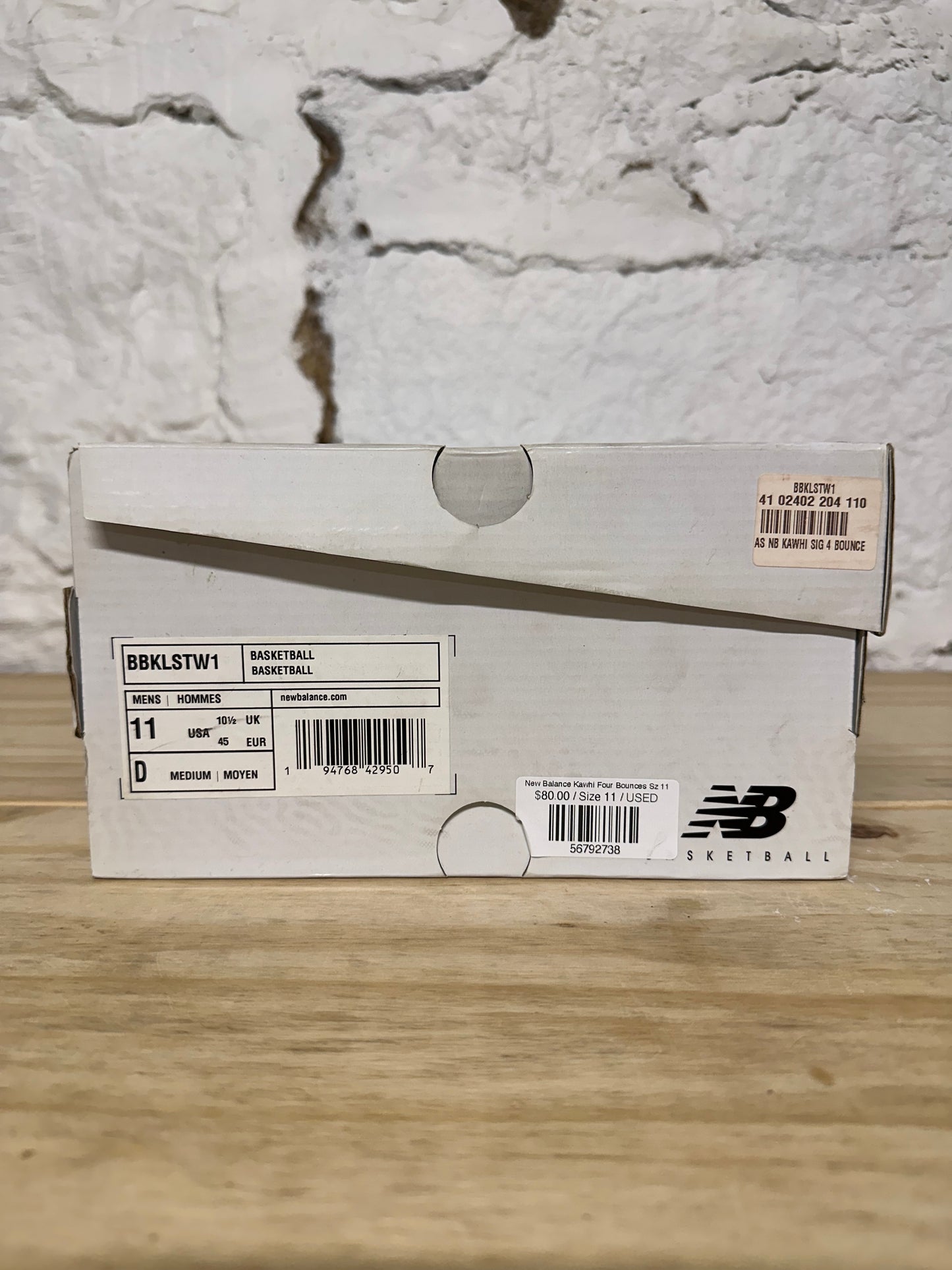 New Balance Kawhi Four Bounces Sz 11