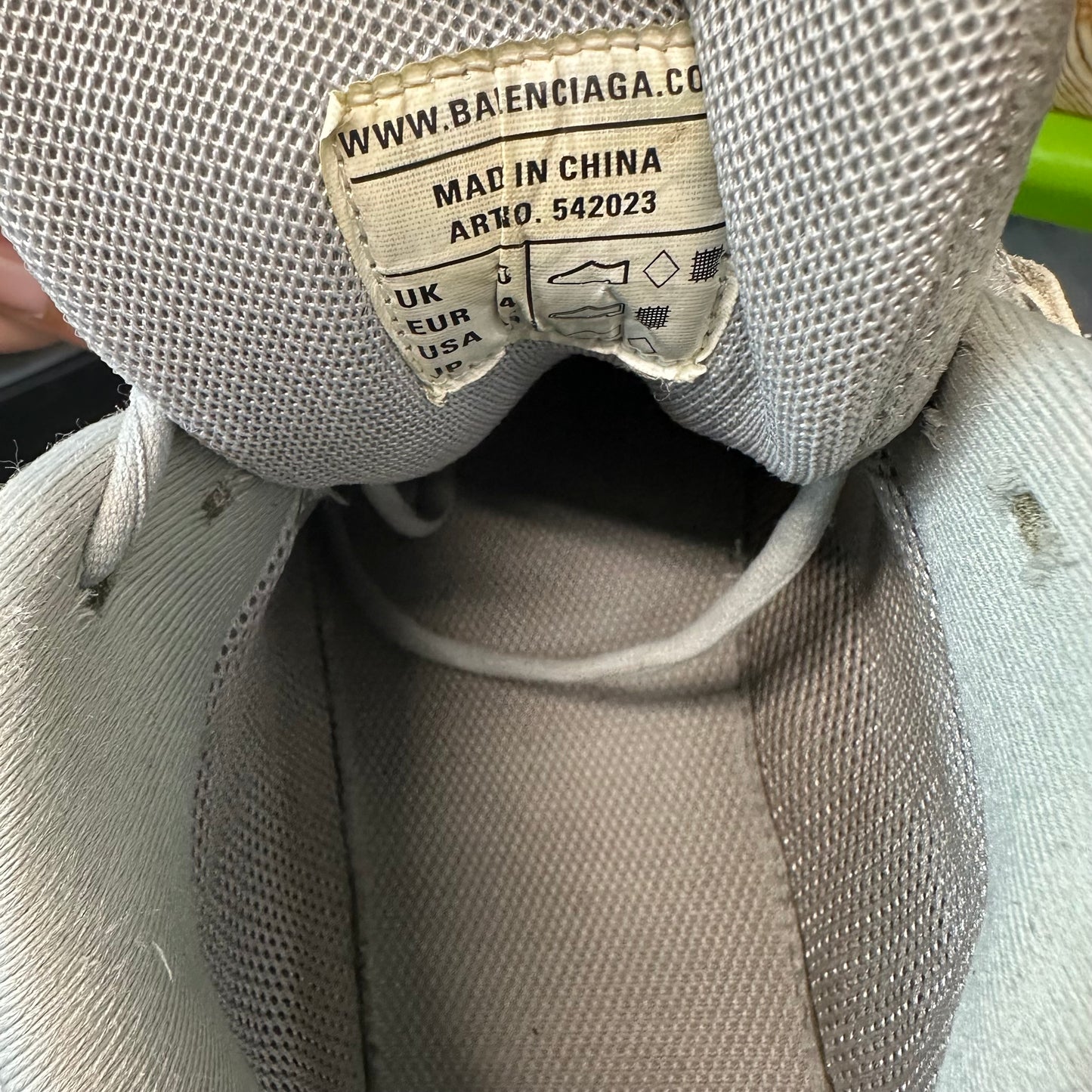 Balenciaga Track Runner Silver Sneaker Sz 11 (44)