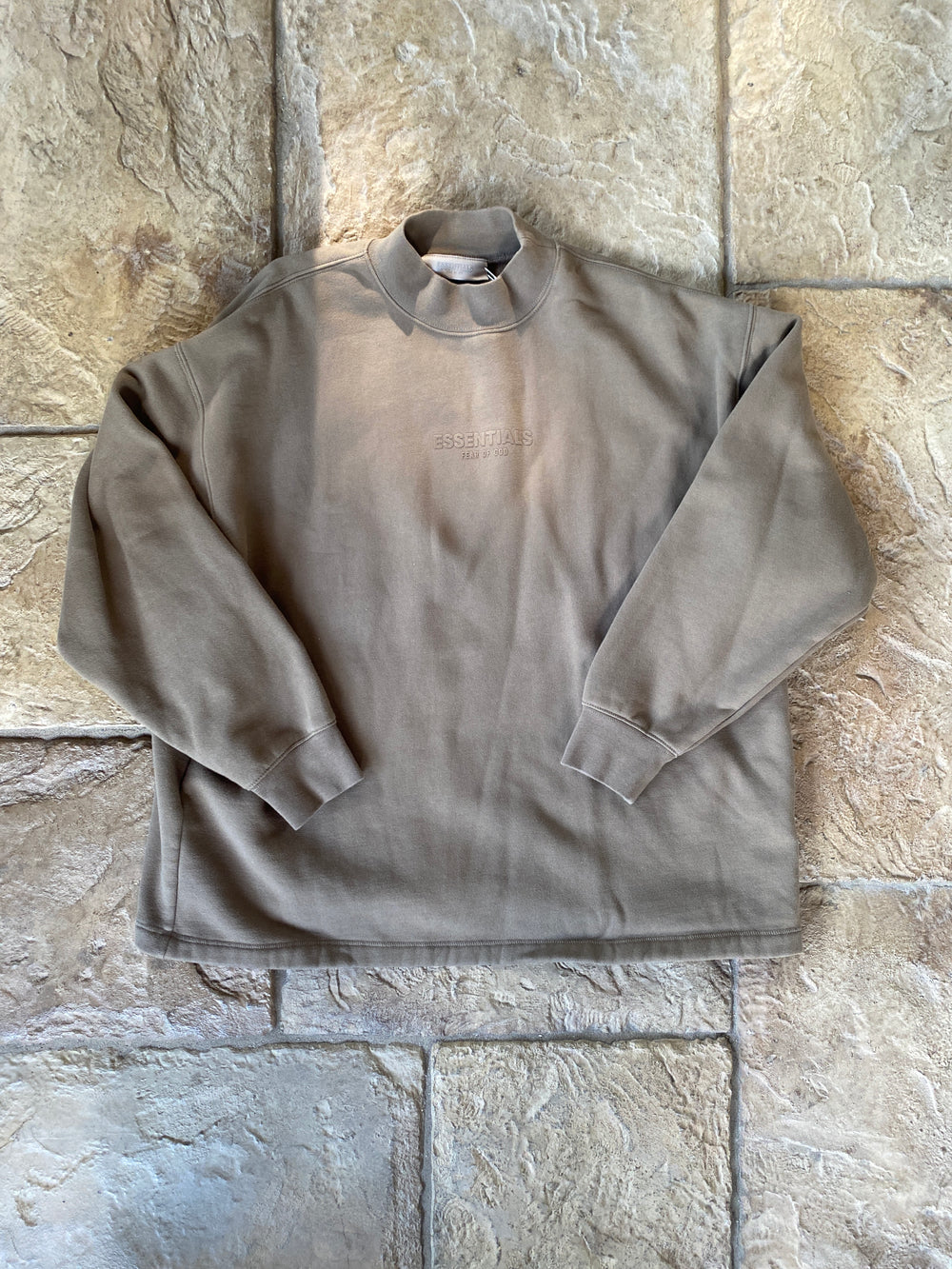 Fear of God Essentials Brown Crewneck Sz S