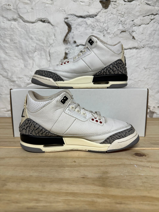 Air Jordan 3 White Cement Reimagined Sz 6Y