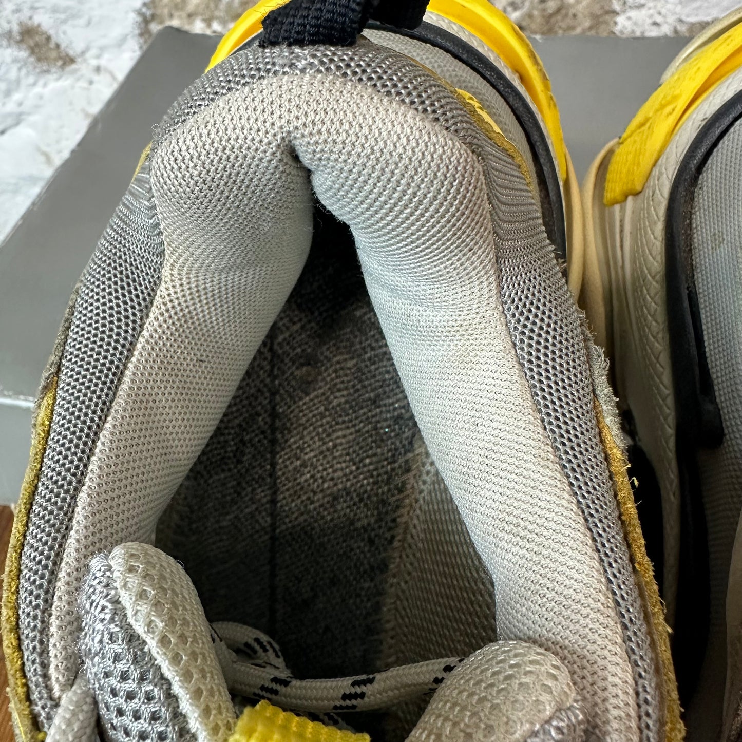 Balenciaga Triple S Gray Yellow Sz 6.5 (39)
