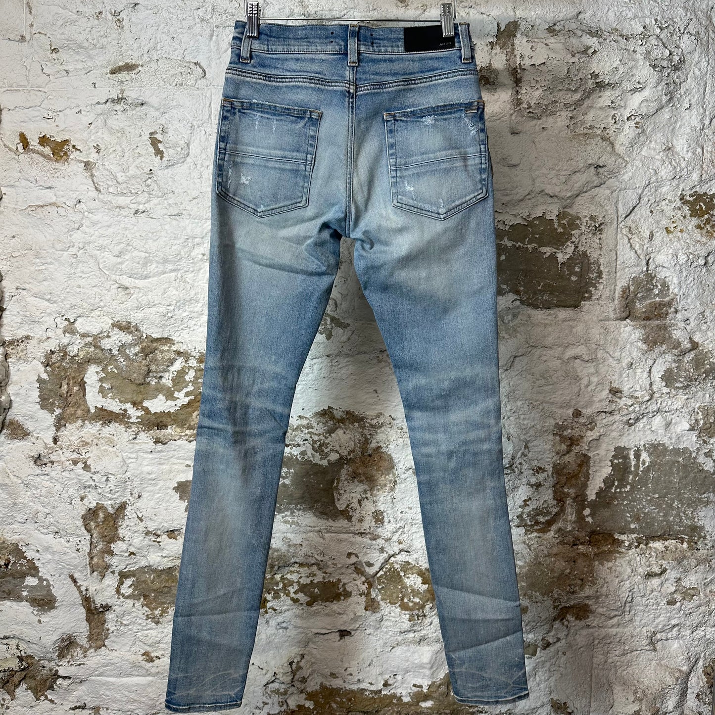 Amiri MX1 Biker Patch Blue Denim Jeans Sz 29