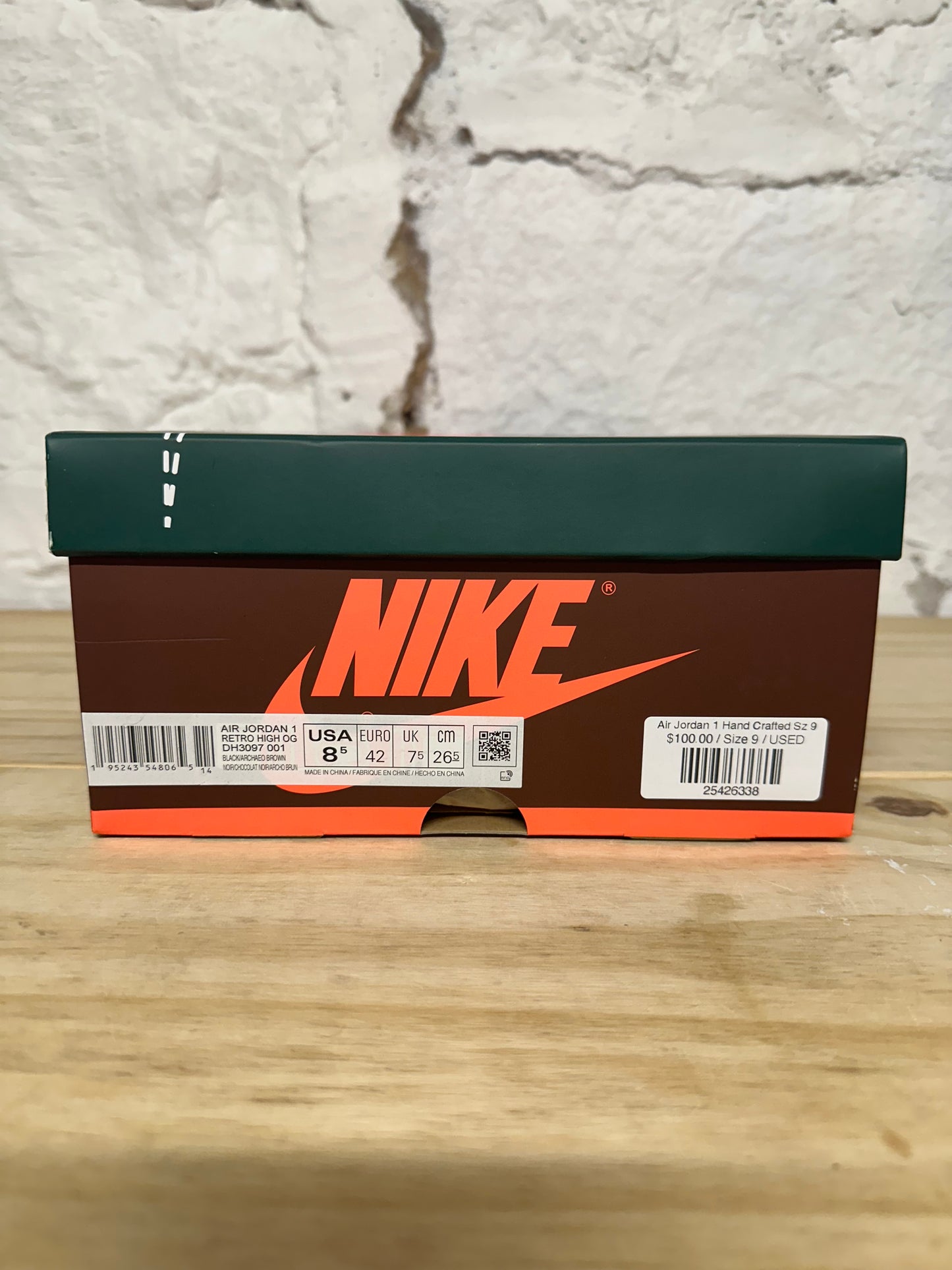 Air Jordan 1 High Hand Crafted Sz 8.5