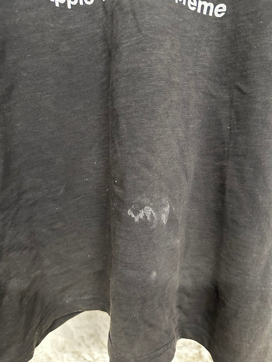 Supreme Glazed Apple Cherry Black T-Shirt Sz L