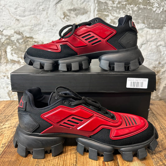 Prada Cloudbust Thunder Black Red Sneaker Sz 10