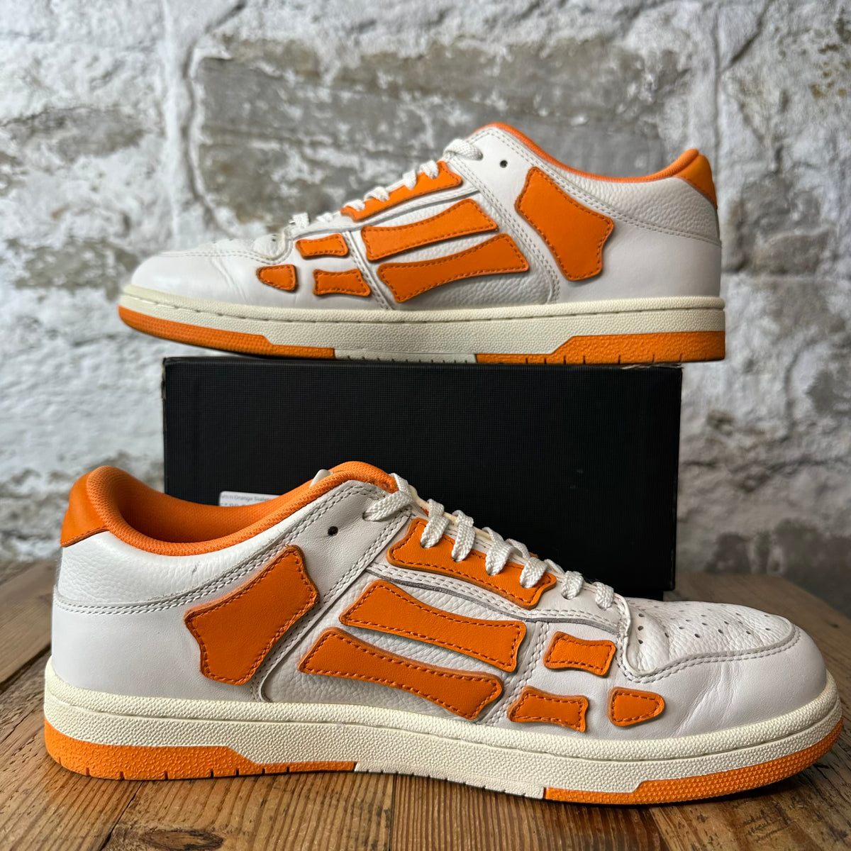 Amiri Orange Skeleton White Sneaker Sz 10 (43)