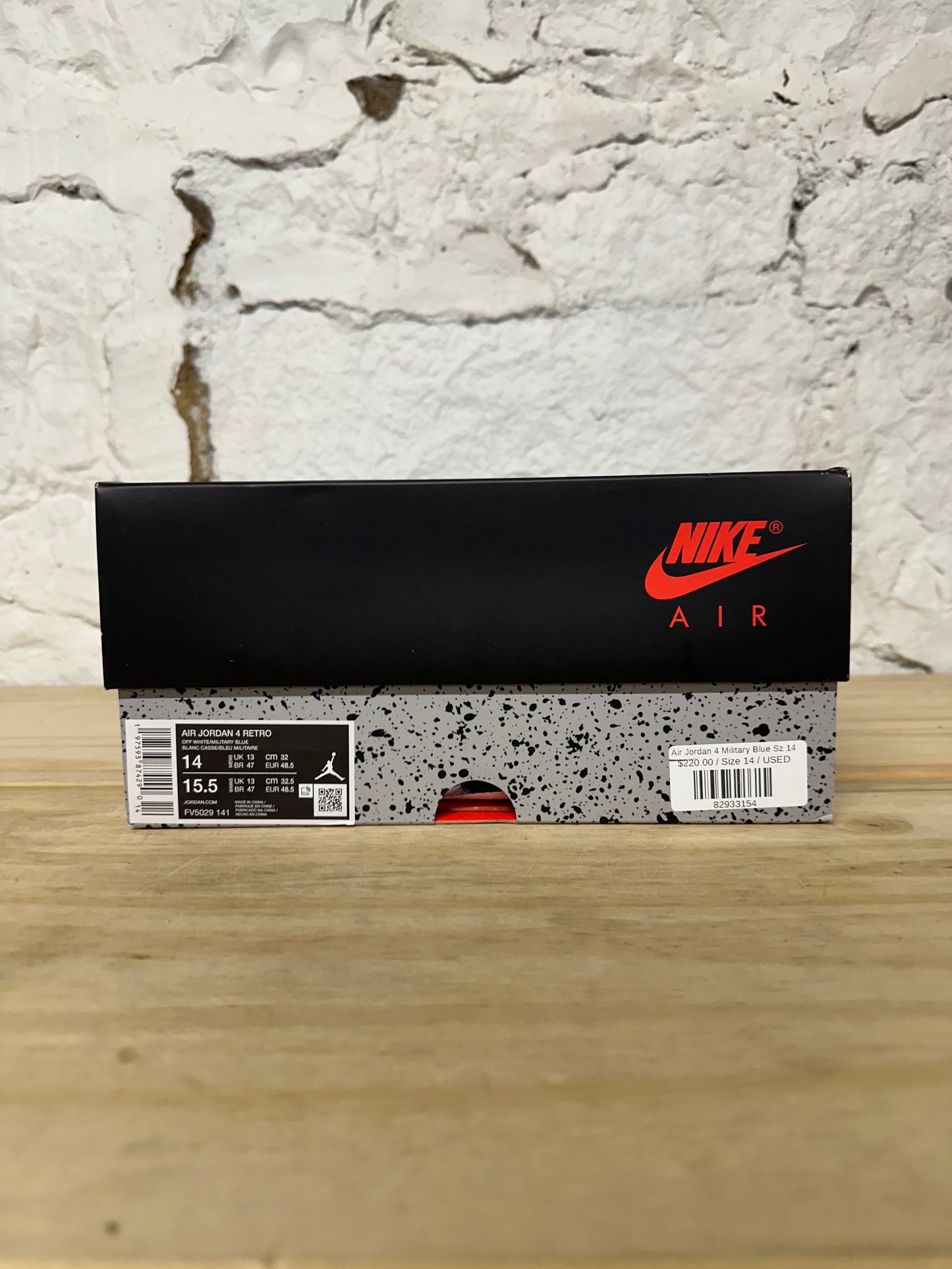 Air Jordan 4 Military Blue Sz 14