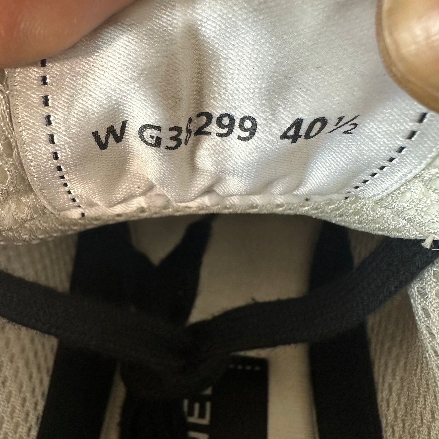 Chanel CC Black White Trainer Sneaker Sz 7.5 (40.5)