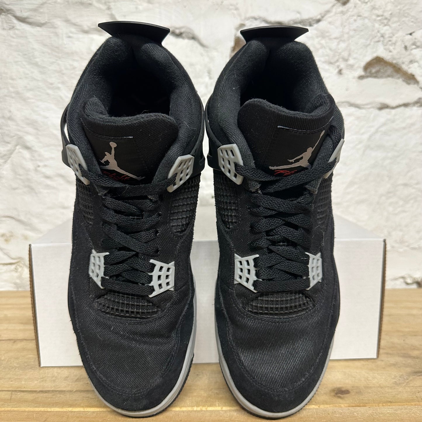 Air Jordan 4 Black Canvas Sz 12