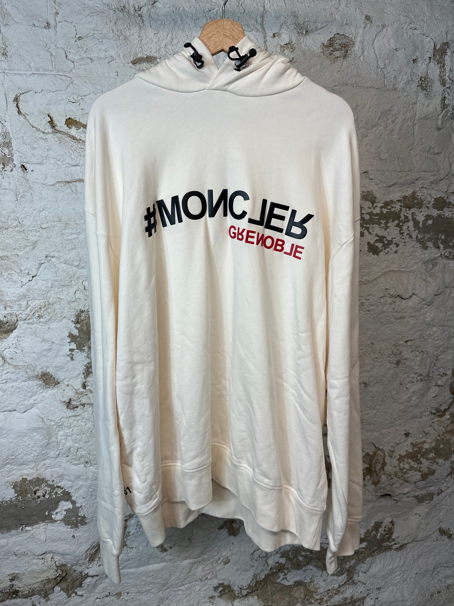 Moncler Grenoble Cream Hoodie Sz XXXL
