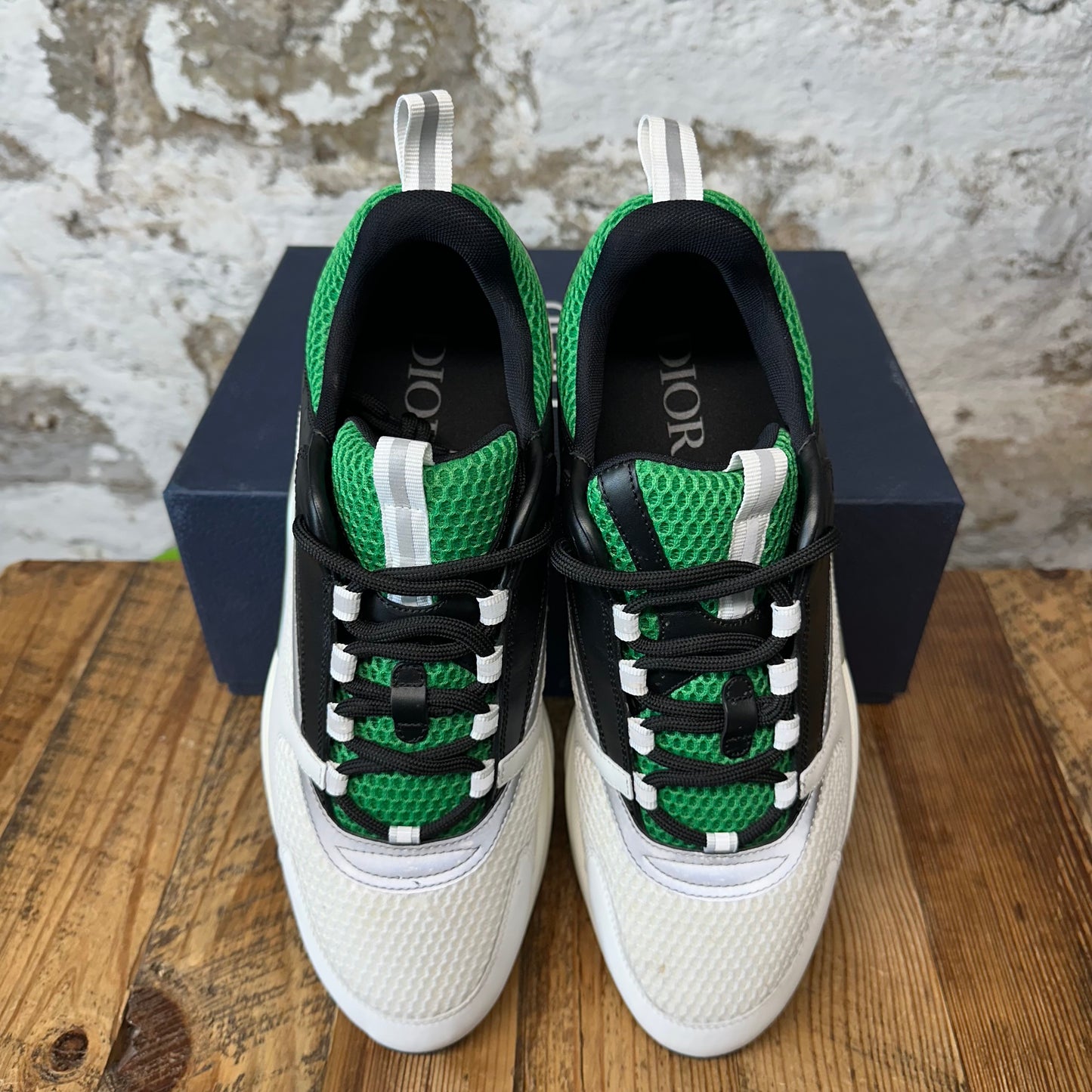 Dior B22 Green Black White Sneaker Sz 14 (47)