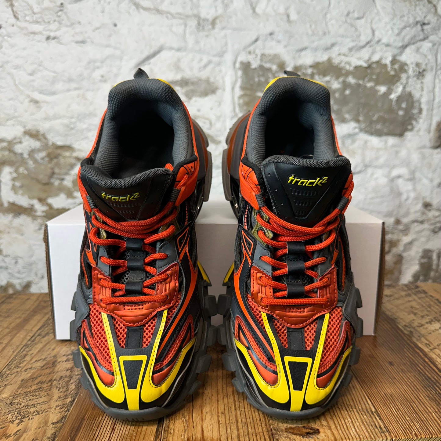Balenciaga Track 2 Orange Yellow Black Sneaker Sz 9 (42)
