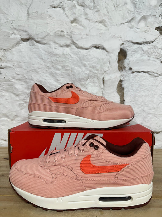 Nike Air Max 1 PRM Corduroy Coral Stardust Sz 9.5 DS