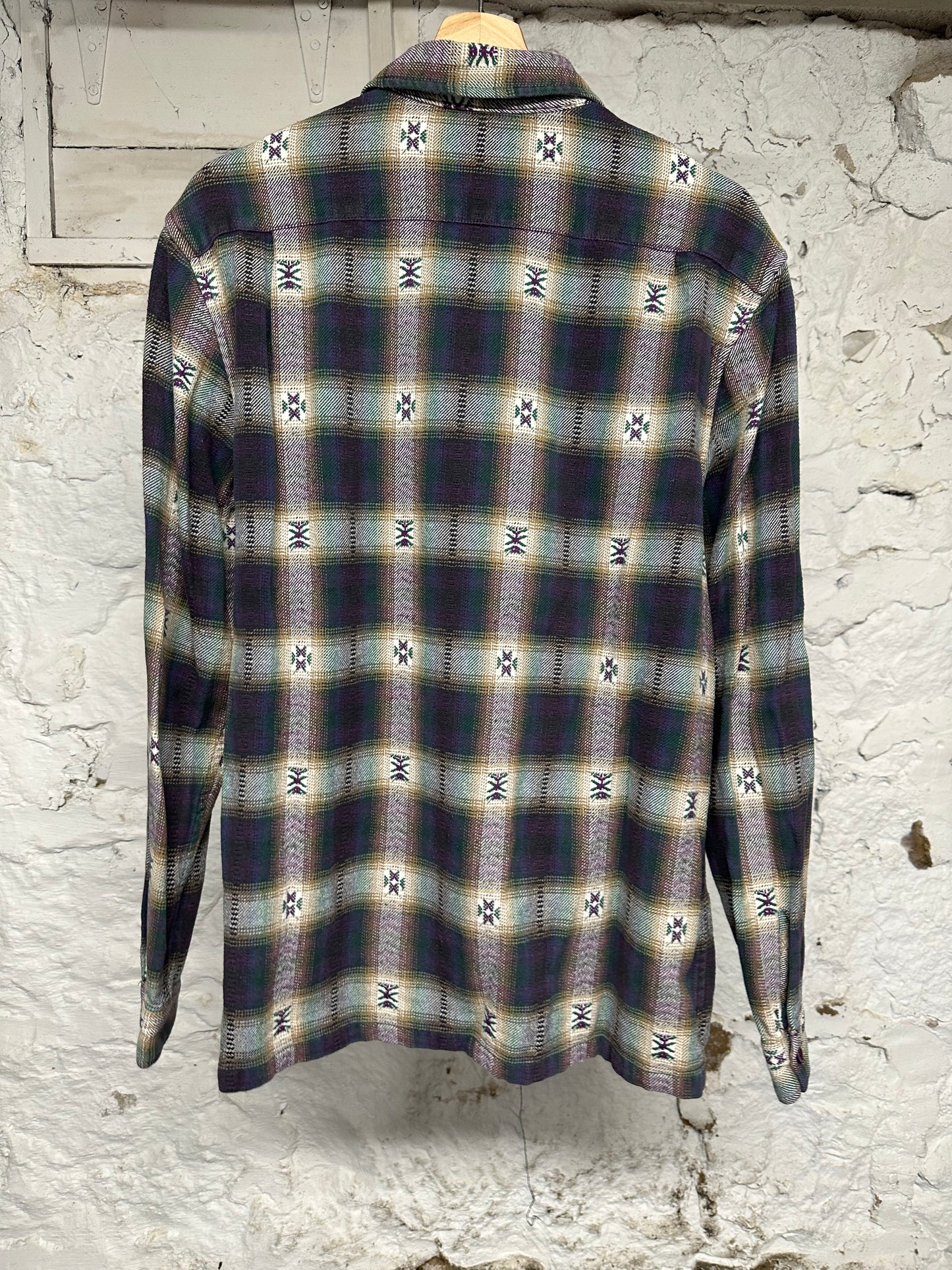 Supreme Plaid Flannel Zip Up Sz L