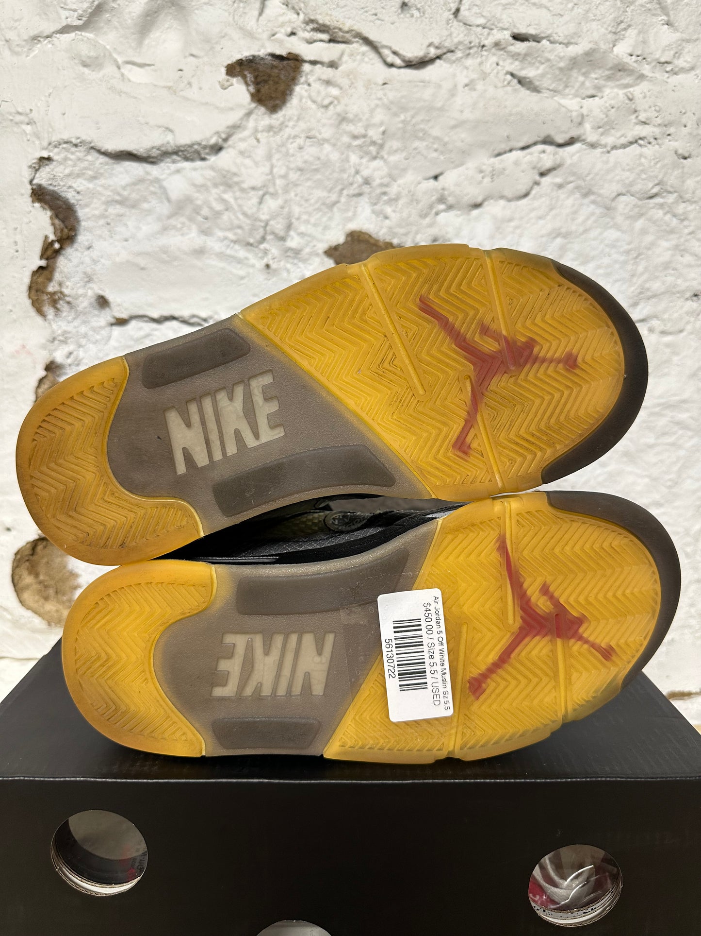 Air Jordan 5 Off-White Muslin Sz 5.5