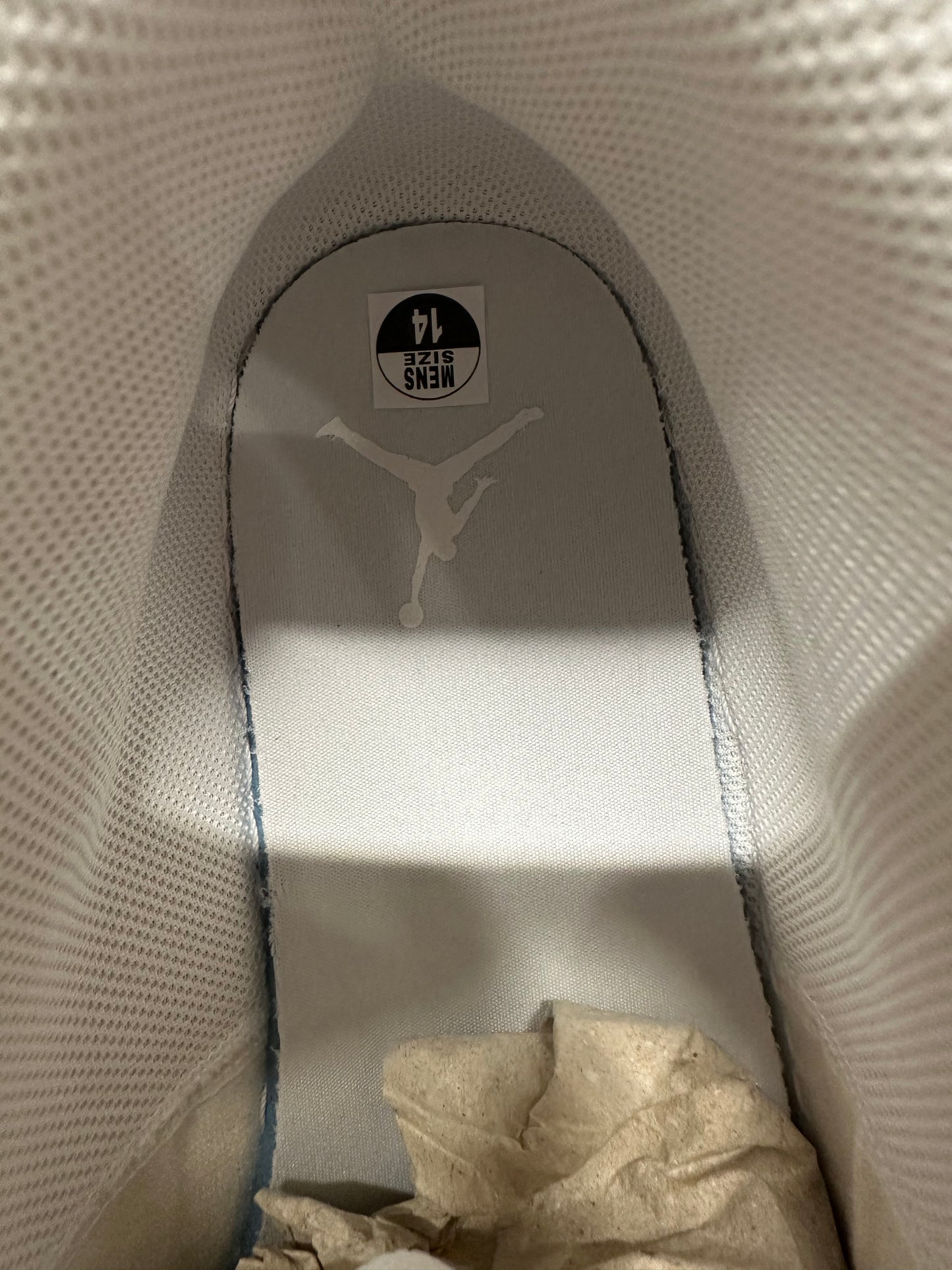 Air Jordan 1 Mid Triple White Sz 14 DS