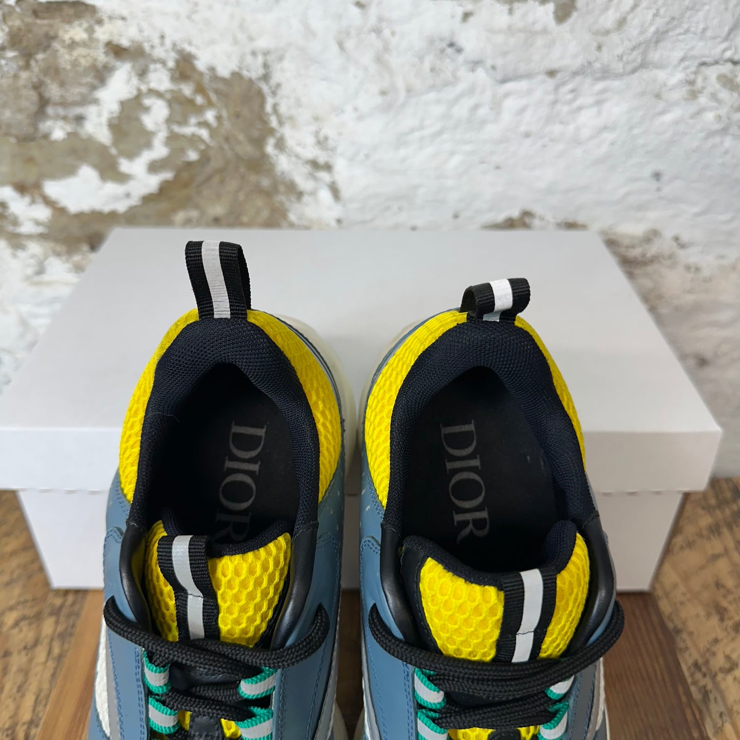 Dior B22 Blue White Yellow Sneaker Sz 6 (38)