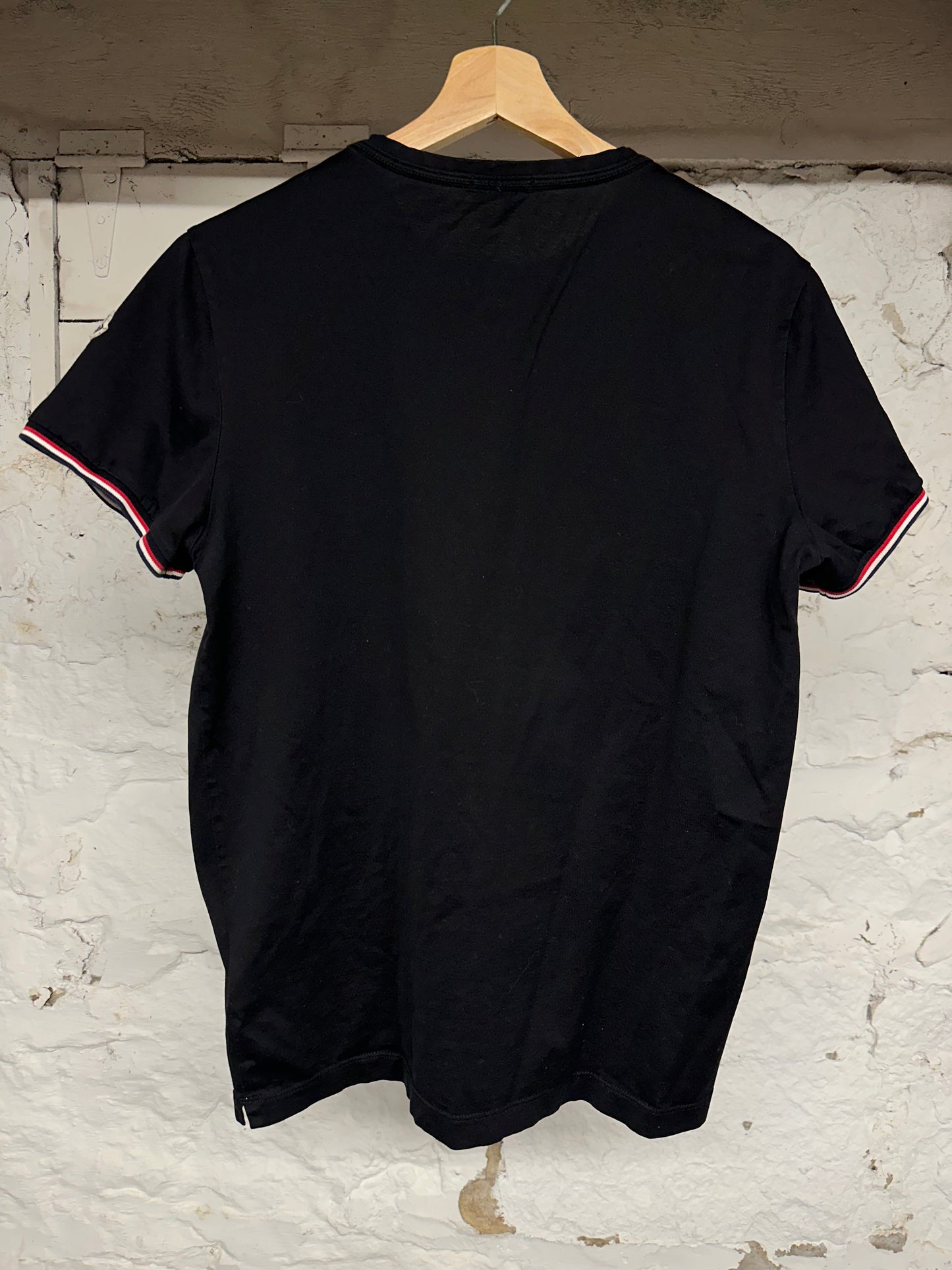 Moncler Black Pocket T-Shirt Sz M