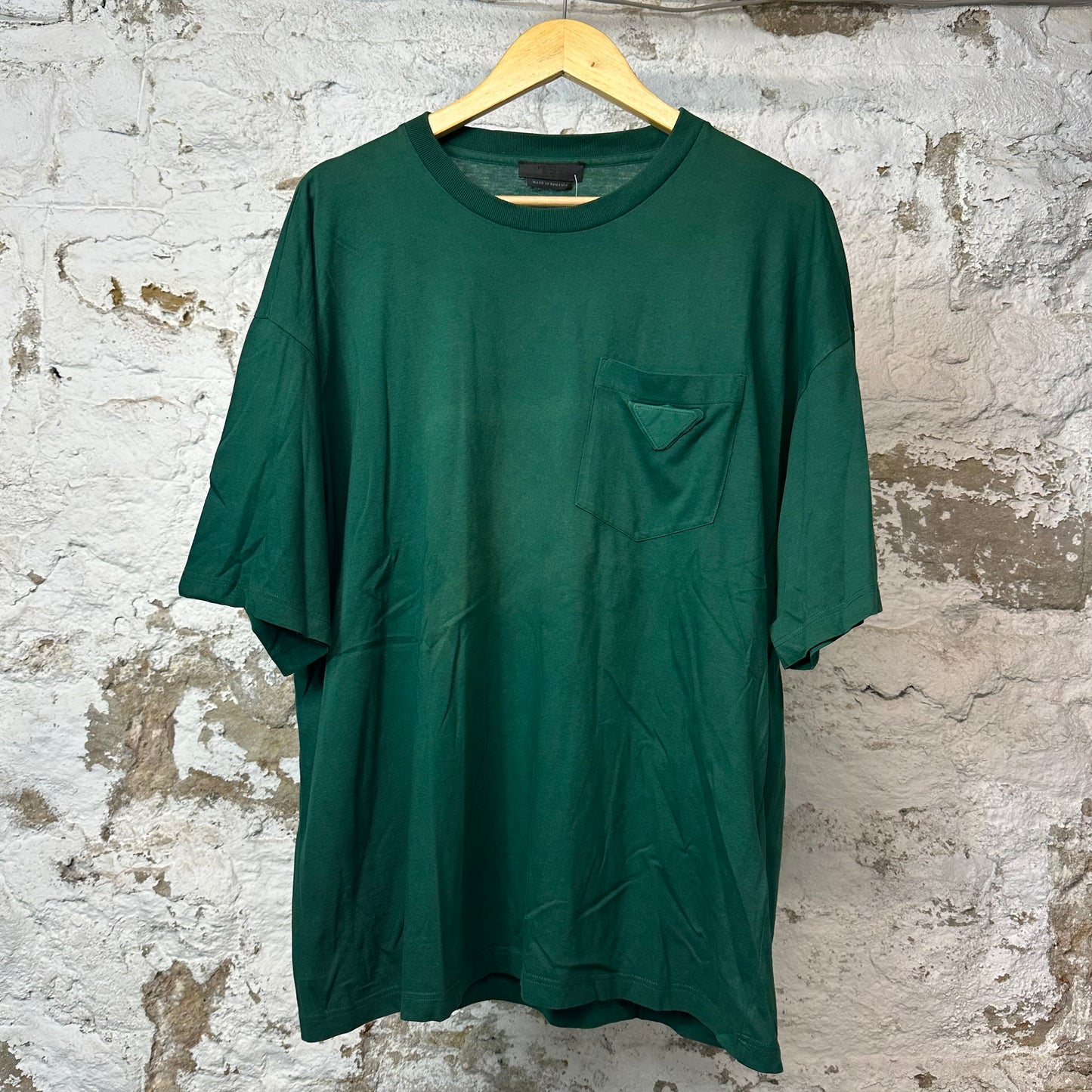 Prada Pocket Logo T-shirt Green Sz XXXL (XL)