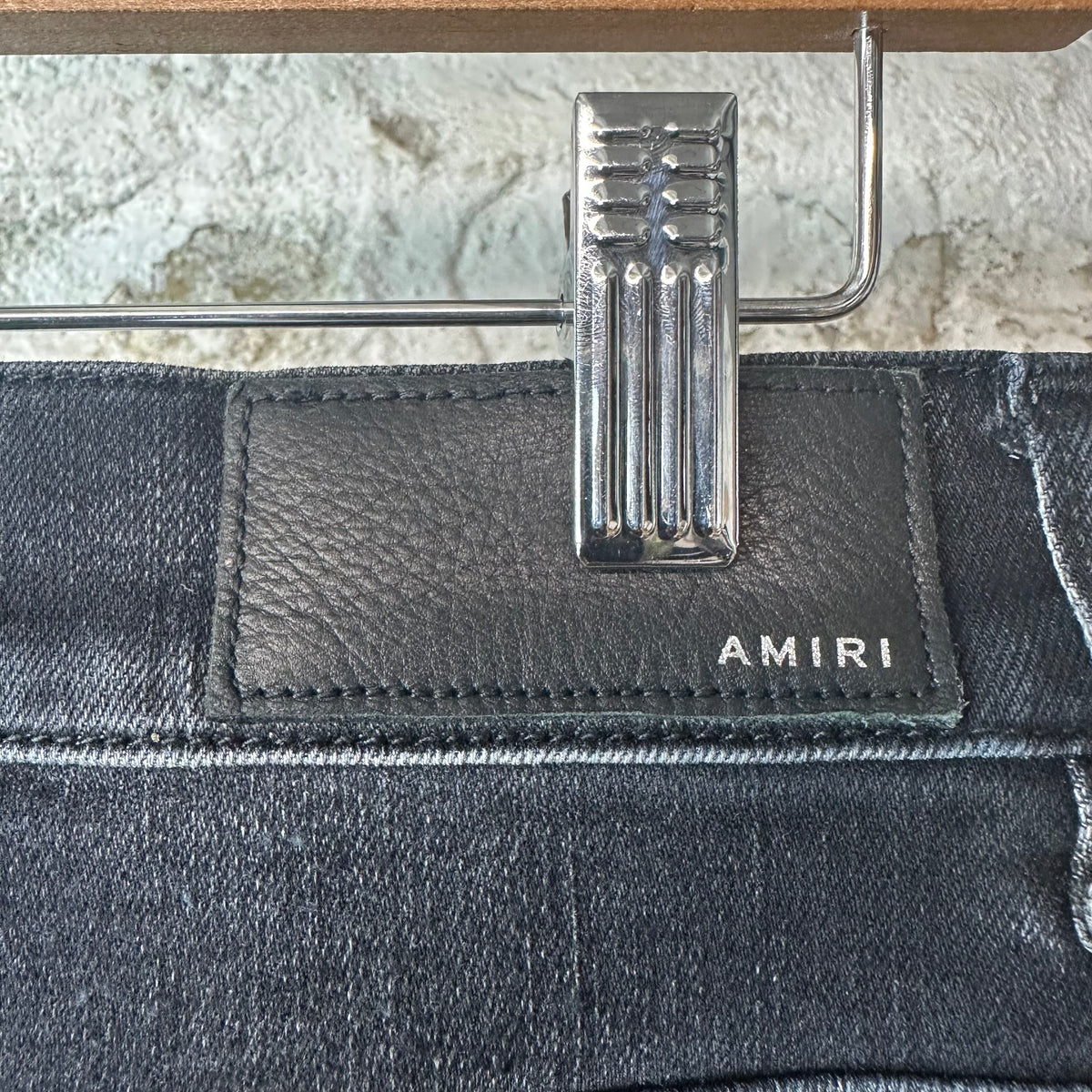 Amiri MX1 Brown Plaid Flannel Black Denim Jeans Sz 30